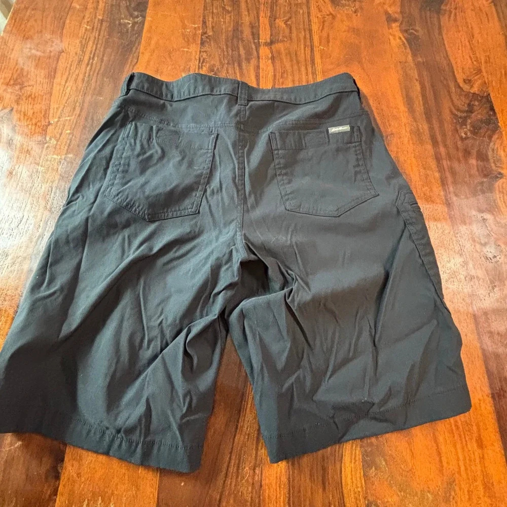 Eddie Bauer Mens Horizon Guide Shorts Black Size 32 Hiking Cargo Technical
